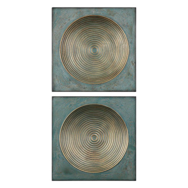 Sybil 20 Inch Square Wall Art (Set of 2) by Uttermost - 04106