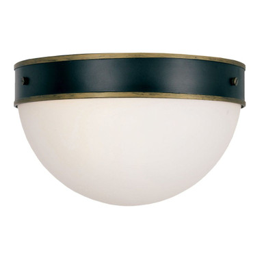 Capsule 2 Light 12 Inch Wide Outdoor Flush Mount by Crystorama - cap-8503-mk-tg