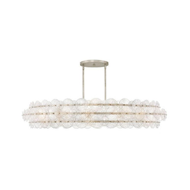 Rene 120W 10 LED Extra Large Chandelier 60 Inch Wide by Fredrick Ramond  - FR30125GG