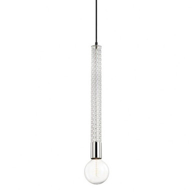 Pippin 1 Light Pendant 24 Inches Tall and 4.75 Inches Wide by Mitzi - H256701-PN