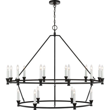 Keystone 18 Light Oversized 2 Tier Chandelier by Visual Comfort Studio - cc11818ai