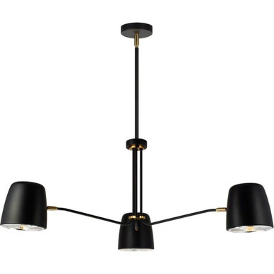 Luca 3 Light Oversized Pendant by Matteo - C73703BK