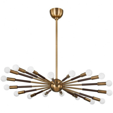 Obie 18 Light Oversized Chandelier by Troy - F3036-PBR/BRZ