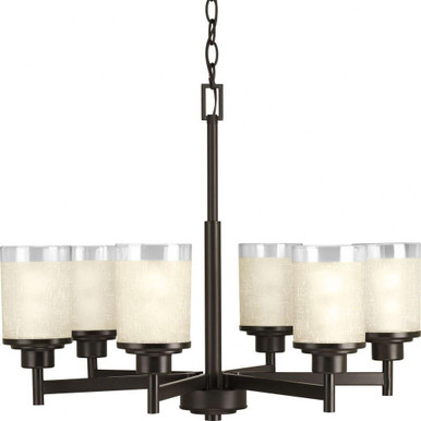 Alexa 6 Light Medium Chandelier by Progress - P4758