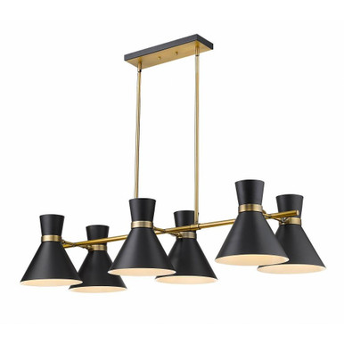Soriano 6 Light Medium Chandelier by Z-Lite - 728-6L-MB-HBR