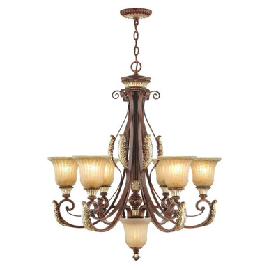 Villa Verona 6 Light Large Chandelier by Livex - 8576-63