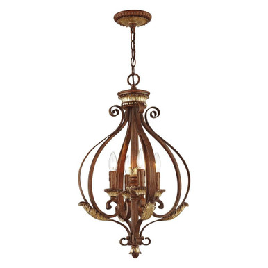 Villa Verona 4 Light Small Foyer Chandelier by Livex - 8556-63