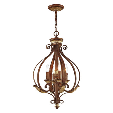 Villa Verona 4 Light Small Foyer Chandelier by Livex - 8556-63