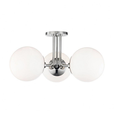 Stella 3 Light 18.25 Inch Wide Semi Flush Mount by Mitzi - H105603