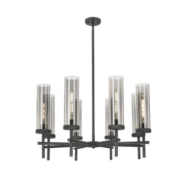 Lincoln 8 Light Stem Chandelier 19.5 Inch and 32 Inch Wide by Innovations - 471-8CR-G471-12_P