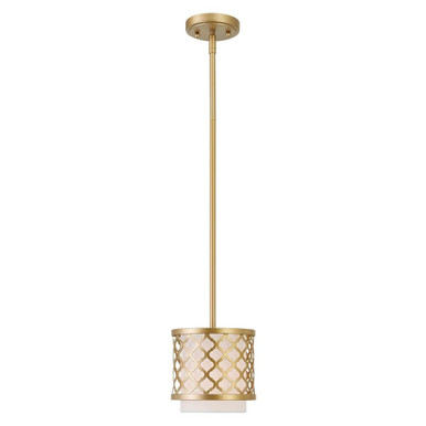 Arabesque 1 Light Small Pendant by Livex - 41101