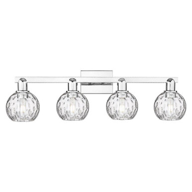 Athens Water Glass 4 Light Bath Vanity 9.75 Inch X 33 Inch by Innovations - 716-4W-G1215-6