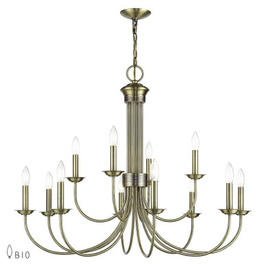 Estate 12 Light Oversized Chandelier by Livex - 42680