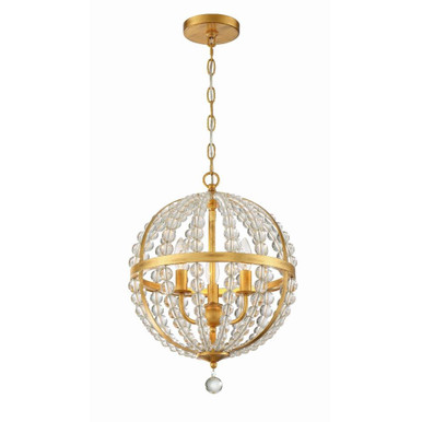 Roxy 3 Light Small Chandelier by Crystorama - rox-a9003-ga
