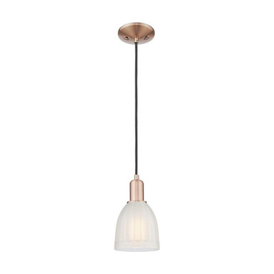Brookfield 1 Light Cord Hung Mini Pendant 10.2 X 5.75 Inch by Innovations - 716-1P-G441