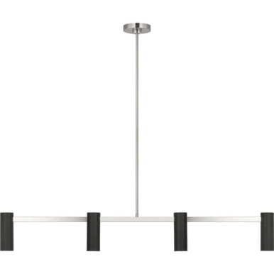 Zentro 4 Light Linear Chandelier 48 Inch Wide by Generation - GLC2074