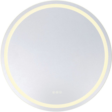 Beckett 42W LED Round Frontlit Backlit Mirror 32 Inch Wide by Savoy House - 2-1227-32
