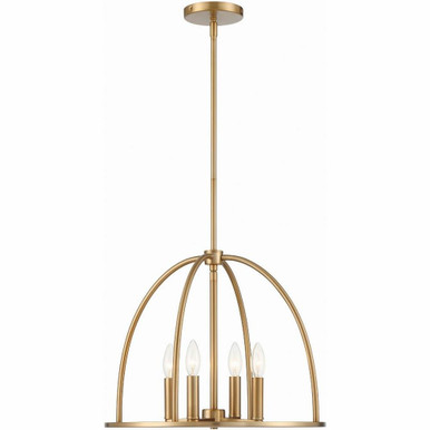 Abbott 4 Light Small Chandelier by Crystorama - ABB-3004