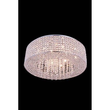 Amelie 10 Light 24 Inch Wide Flush Mount by Elegant - v2914f24c/rc