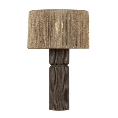 Folk 1 Light Table Lamp 27.25 Inch Tall and 17 Inch Wide by Troy - PTL1427-PBR/CSK
