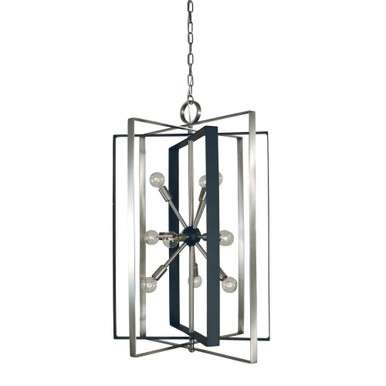 Interstellar 11 Light Medium Chandelier by Framburg - L1091 BN/MBLACK