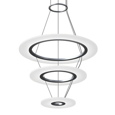 Arctic Rings 3 LED Pendant 17 Inch Tall and 23.75 Inch Wide by Sonneman - 2075