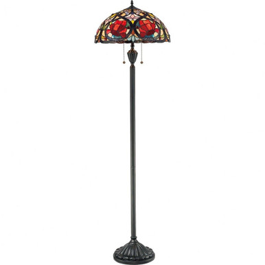 Larissa 2 Light Floor Lamp 62 Inches high by Quoizel  - TF879F