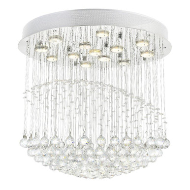 Twinkle 13 Light 24 Inch Wide Flush Mount by CWI - 6612C24C