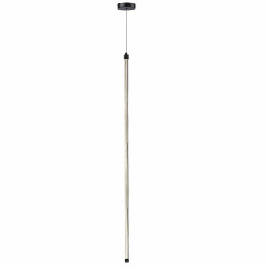 Roxanne 10W 1 LED Pendant 36 Inch Tall and 1 Inch Wide by Dainolite - RXN-3610LEDP-MB