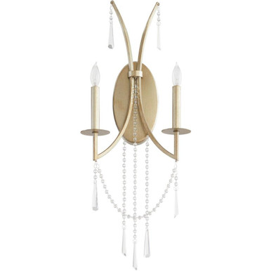 Malin 2 Light Wall Sconce by Quorum - 528-2-60
