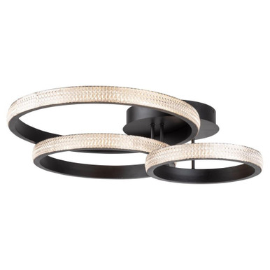 Nova 40W LED 30.7 Inch Wide Flush Mount by Artcraft - AC6715BK