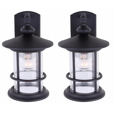 Ryder 1 Light Outdoor Wall Lantern (Set of 2) by Canarm - IOL141TBK-HD