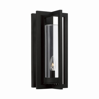 Kent 1 Light Outdoor Wall Lantern by Capital - 948211BK