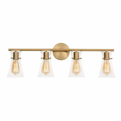 Amanda 4 Light Vanity Light 30.75 Inch Length by AFX - AMDV3310MBSB