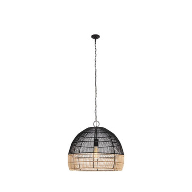 Latham 1 Light Chain Hung Pendant 19.5 and 19.25 Inch Wide by Innovations - 659-1P-BK-20NT