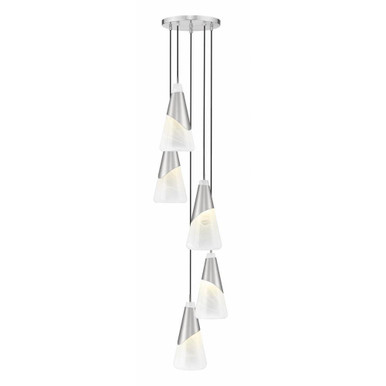 Aimie 5 Light Chandelier 15.75 Inch Tall and 12 Inch Wide by Z Lite - 828P7-5R