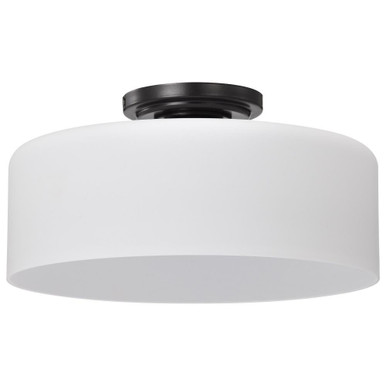 Warren 1 Light 13.13 Inch Wide Semi Flush Mount by Nuvo - 60/8035
