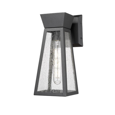 Lucian 1 Light Outdoor Wall Mount 12 Inch Tall by Artcraft - AC8860BK