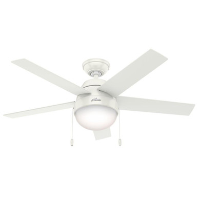 Anslee 46 Inch Ceiling Fan with LED Light Kit and Pull Chain by Hunter Fans - 1000182