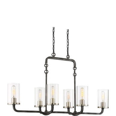 Sherwood 6 Light Small Island Chandelier by Nuvo - 60/6124