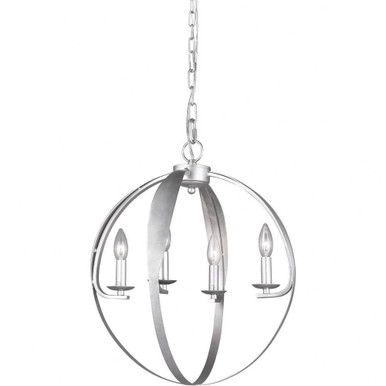 Manchester Core 4 Light Small Chandelier by Matteo - C54304SV