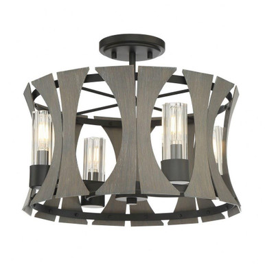 Pennino 16W 4 LED 16.5 Inch Wide Semi Flush Mount by Eurofase - 38162-015