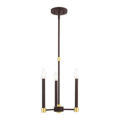 Karlstad 3 Light Mini Chandelier by Livex - 46883