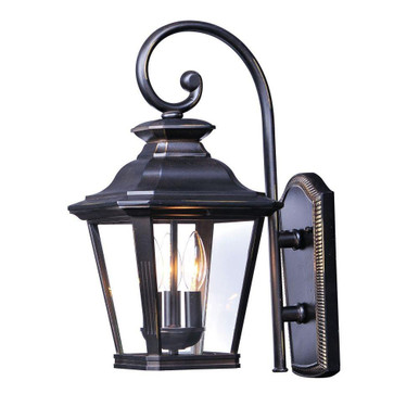 Knoxville 3 Light Candle Style Outdoor Wall Lantern by Maxim - 1137CLBZ