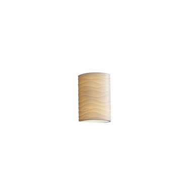 Porcelina 13W 1 LED Wall Sconce by Justice Design  PNA-0945-WAVE-LED1-1000 - PNA-0945-WAVE-LED1-1000