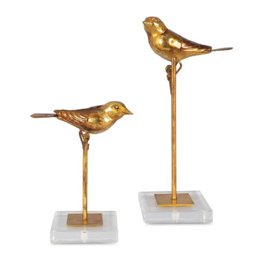 Passerines 13.25 Inch Bird Sculpture (Set of 2) by Uttermost - 18898