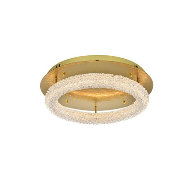 Bowen 64W 1 LED 22 Inch Wide Flush Mount by Elegant - 3800F22SG