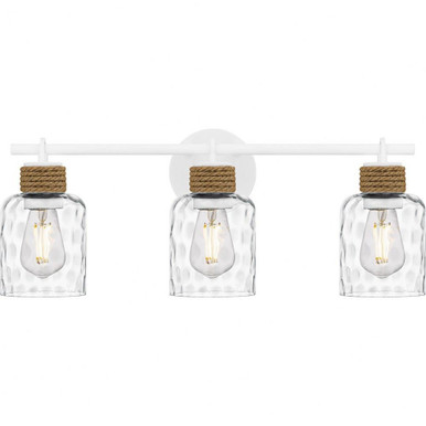 Baltic 3 Light Bath Vanity 9.25 Inch Tall and 24 Inch Wide by Quoizel - BTC8624W
