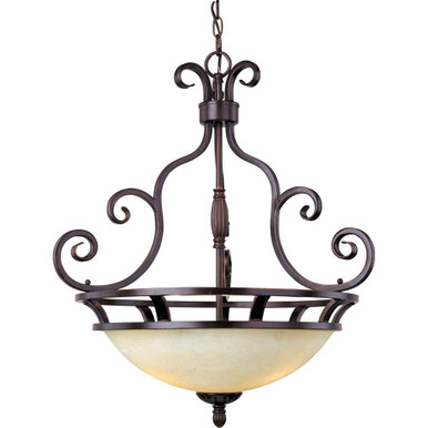 Manor 3 Light Large Pendant by Maxim - 12202FIOI