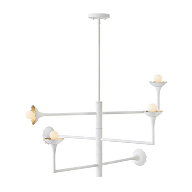 Darla 30W 6 LED Large Adjustable Chandelier 36 Inch Wide by Lark - 84246TXP